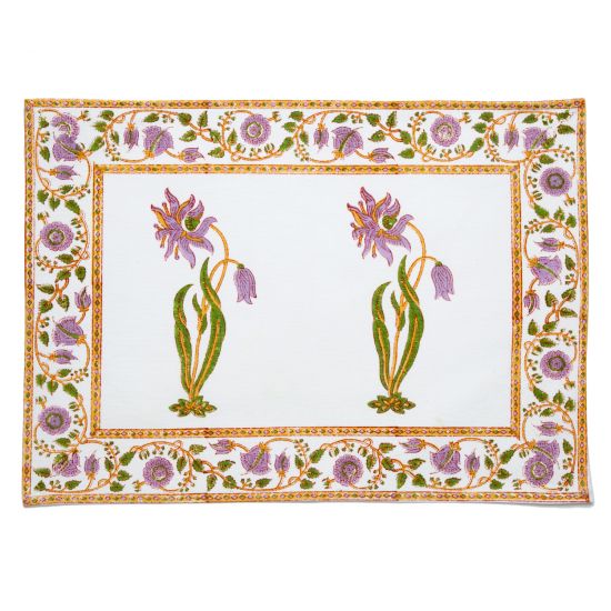 Florence Placemat - Lilac/Green (Set of 2)